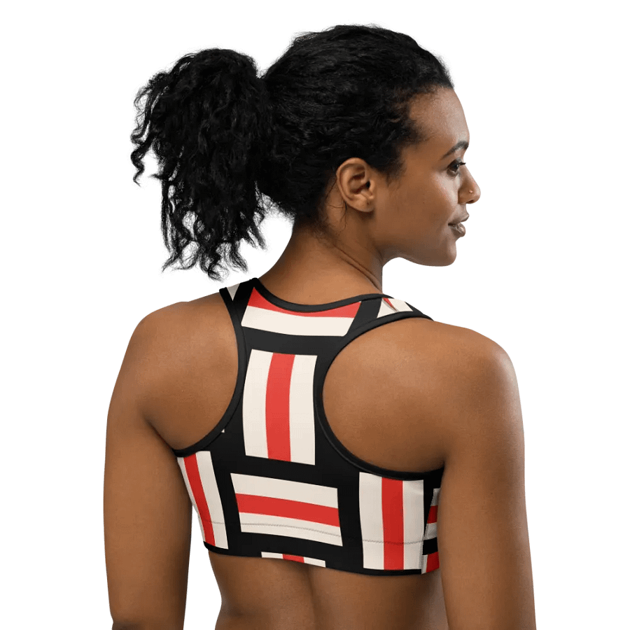PowerFit Compression Sports Bra - Bold Geometric Design product image (4)