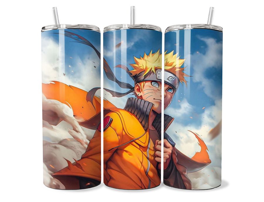 Naruto Uzumaki - Flames of Resolve Tumbler - 20oz Stainless Steel product image (1)