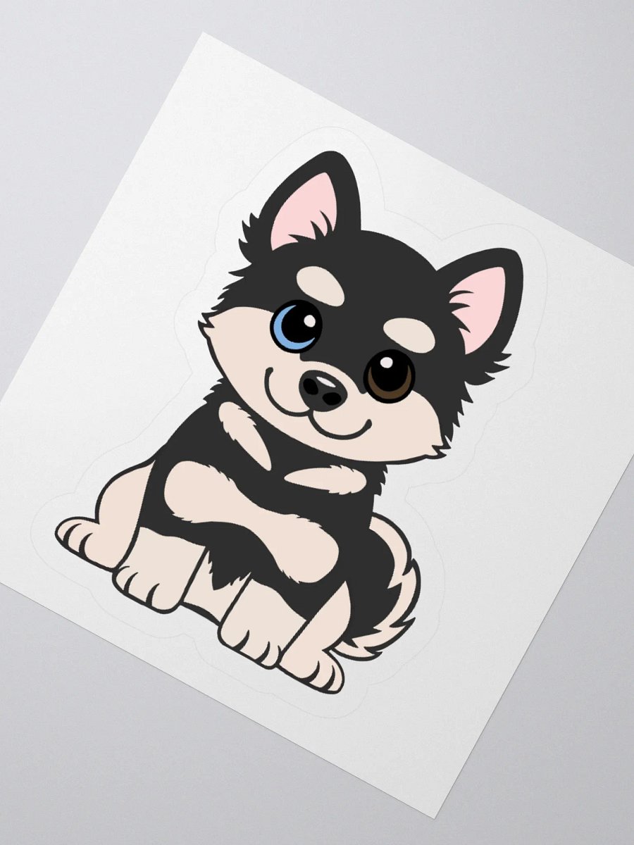BLACK AND TAN HUSKY PUPPY Sticker product image (4)