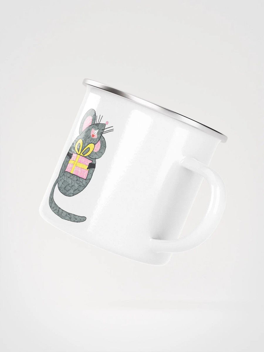 Present mouse enamel mug product image (3)