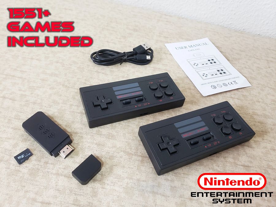 Nintendo NES HDMI Video Game Console Built-in 1551+ Games Retro Portable Handheld Game Console Wireless Controller Game Stick For NES 8-Bit product image (1)