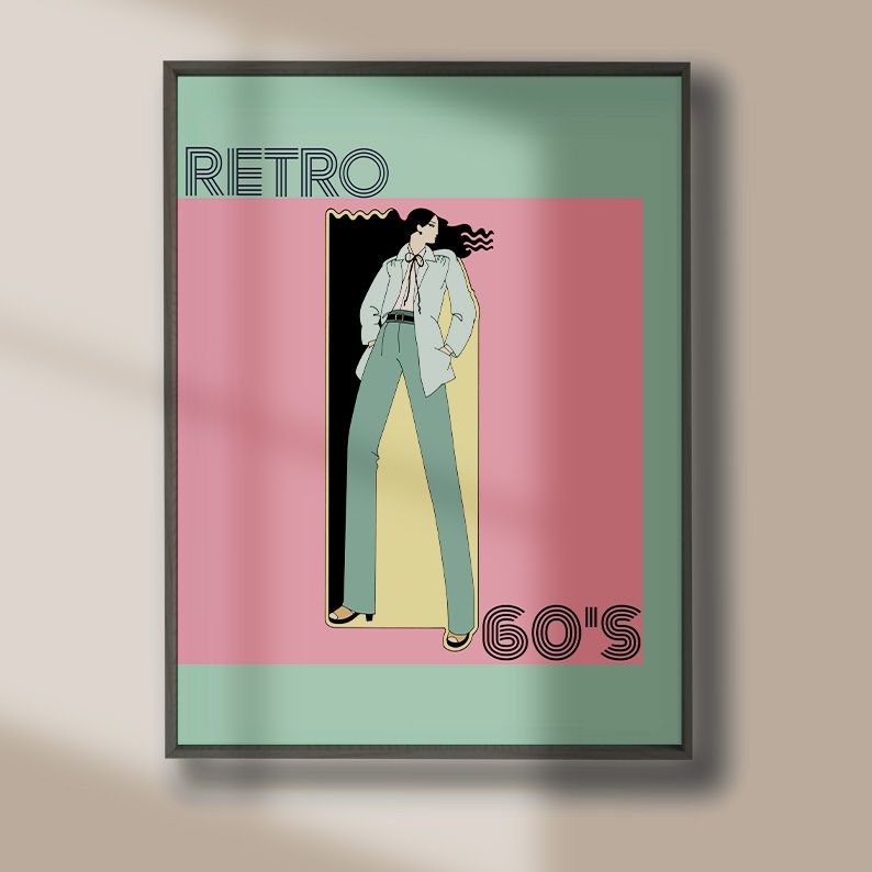 Pin-Up Girl Retro Gallery Wall Set of 8 DIGITAL Prints product image (9)