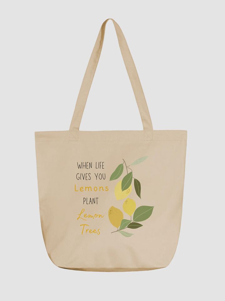 Eco-Friendly Lemon Tote Bag - Beige product image (1)