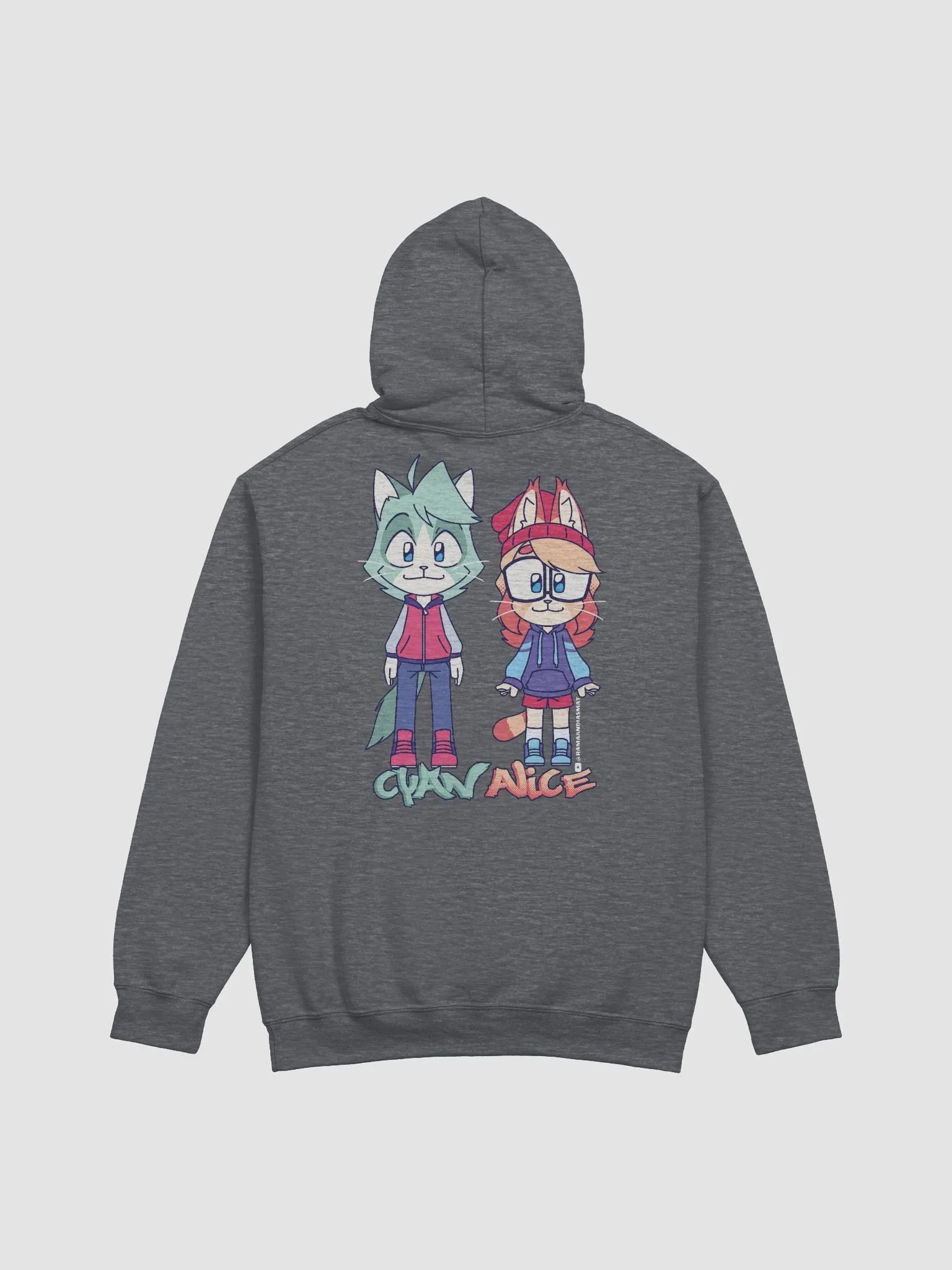 Hoodie Cyan Alice Chibi Style (Back) product image (4)