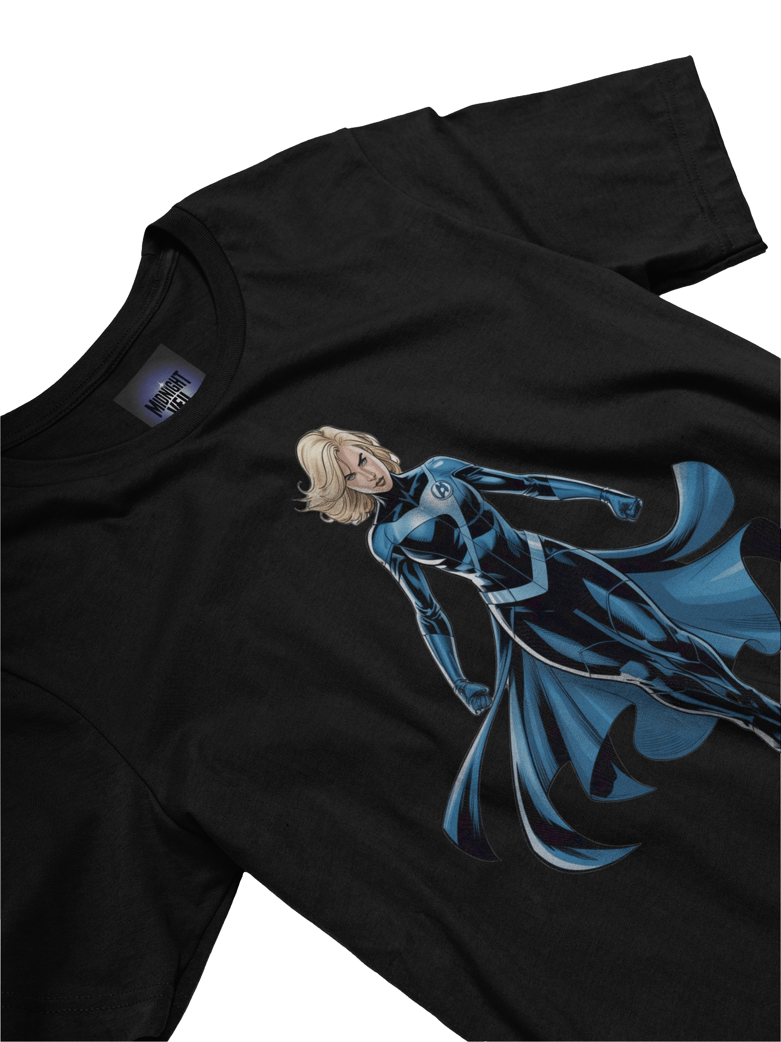 Invisible Woman Cloak Cascade Supersoft T-Shirt – Spectral Flow Sovereign product image (5)