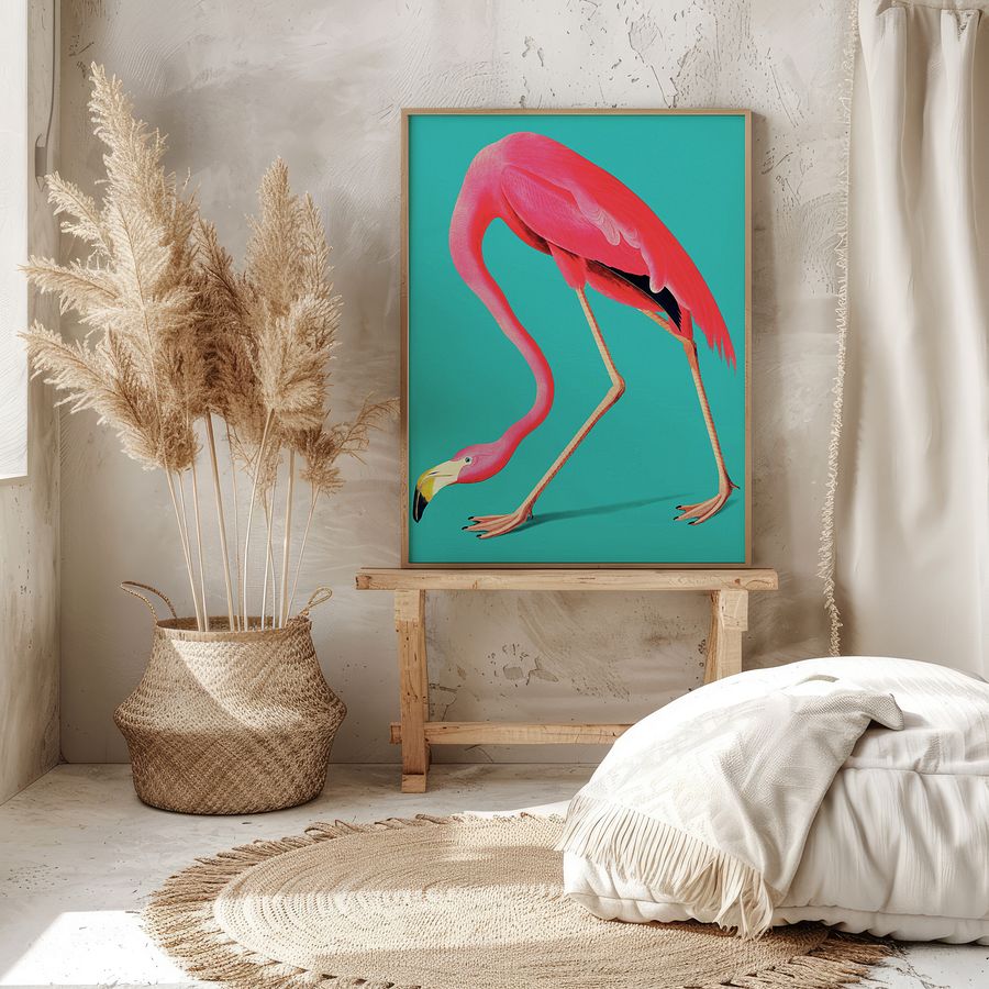 Vintage Flamingo Art Print product image (8)