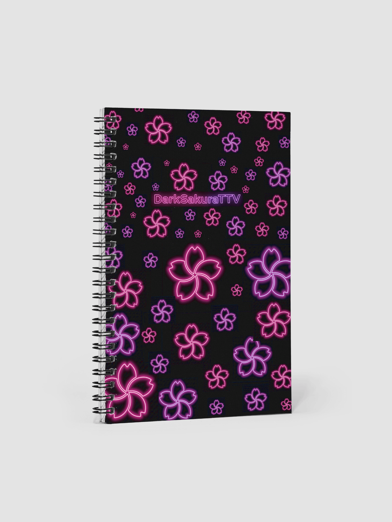 DarkSakuraTTV Neon Logo Notebook product image (1)