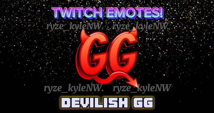 Twitch Emote DEVILISH GG product image (1)