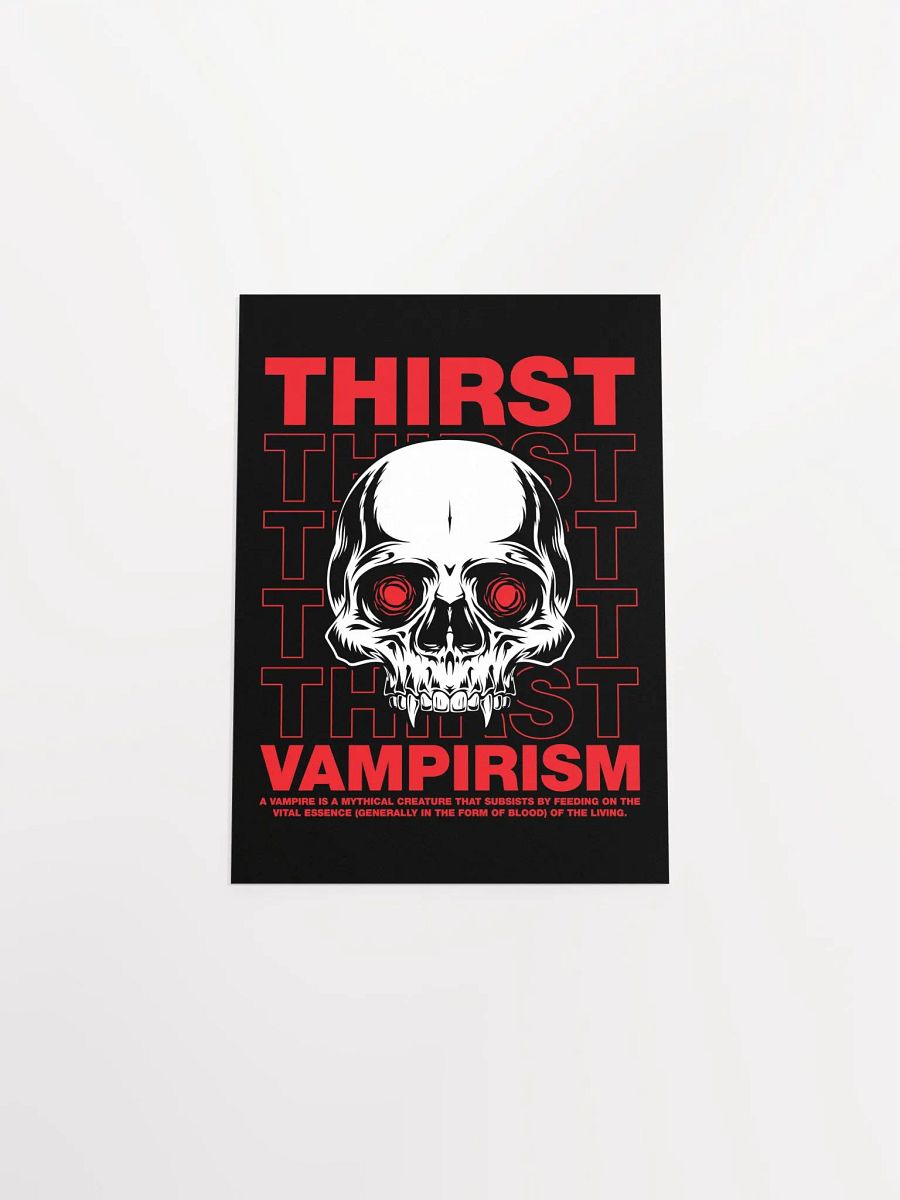 Retro Vampire Skull Poster – Gothic Horror Decor product image (30)