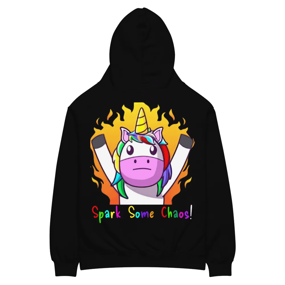 Spark Some Chaos Hoodie - Oversized Cobalt/Black product image (4)