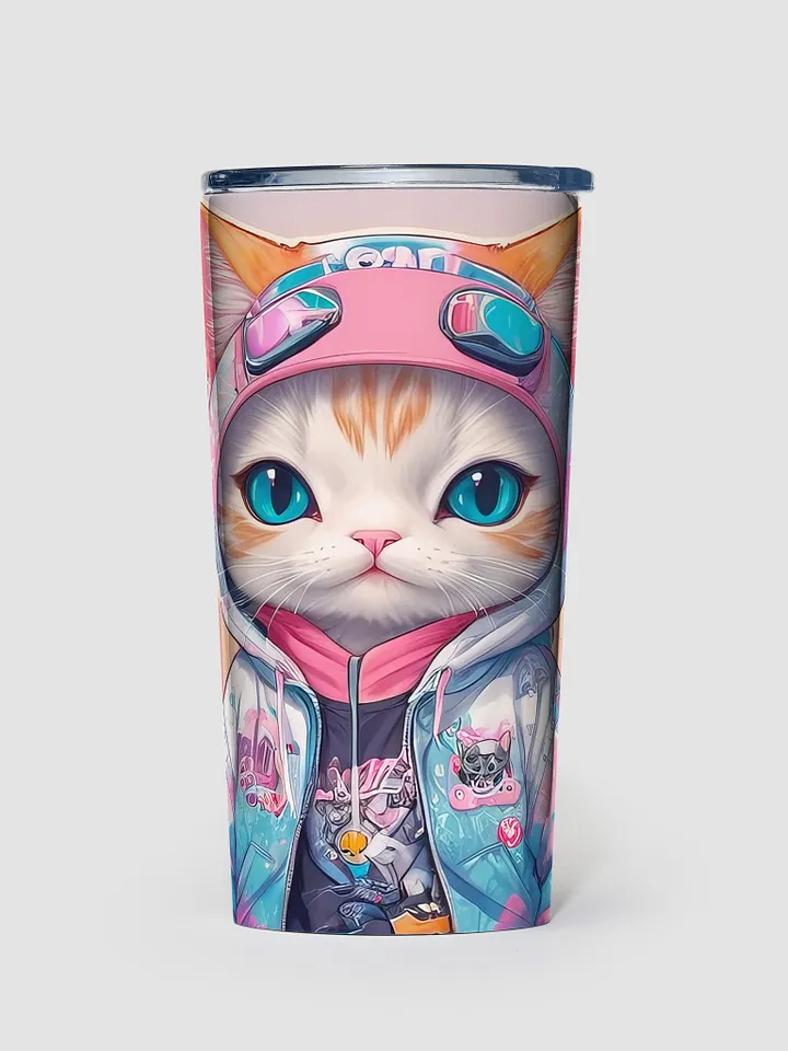 Cute City Kitty 20 oz Stainless Steel Tumbler - V1 product image (1)