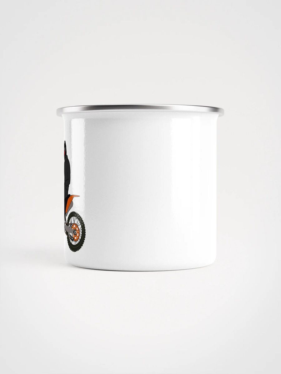 Heart-hand on Bike Enamel Mug product image (2)