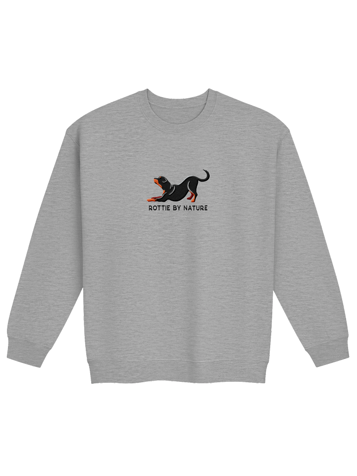Rottie by Nature Sweatshirt (Embroidered) of a Rottweiler(Full Tail) product image (17)