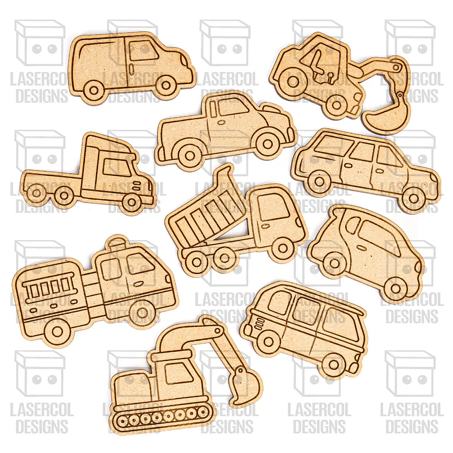 Cars Paint Kit DIY Cut Outs - Laser Cut Files product image (10)