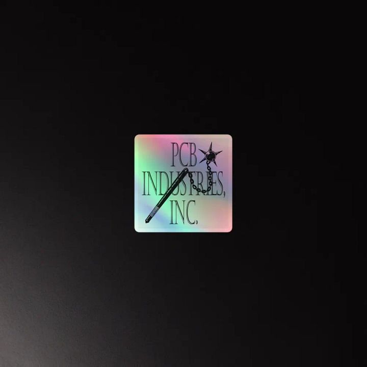 pcb industries holographic sticker (light) product image (2)