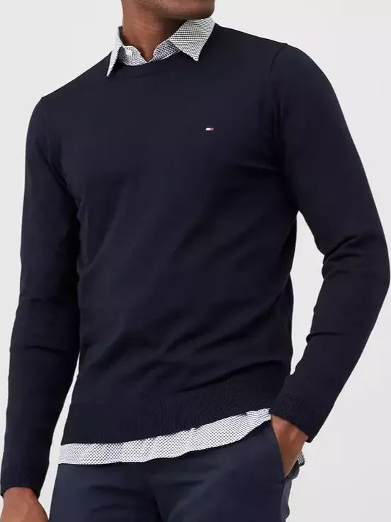 Round Neck Tommy Hilfiger Mens Cotton Sweater Jumper product image (1)
