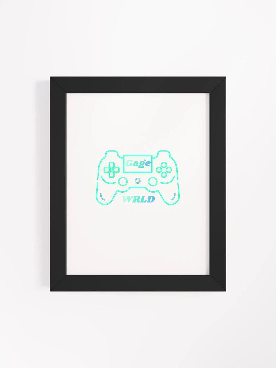 Gage WRLD Controller Framed High-Quality Matte Poster product image (69)