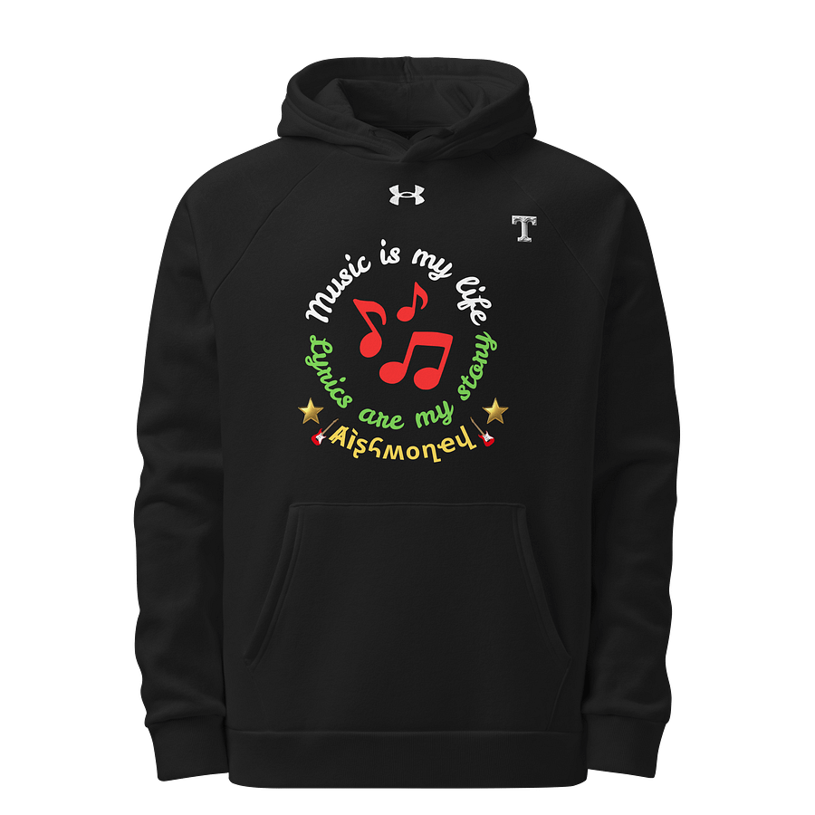 Musical Notes and Stars Unisex Hoodie Aishmoney product image (1)