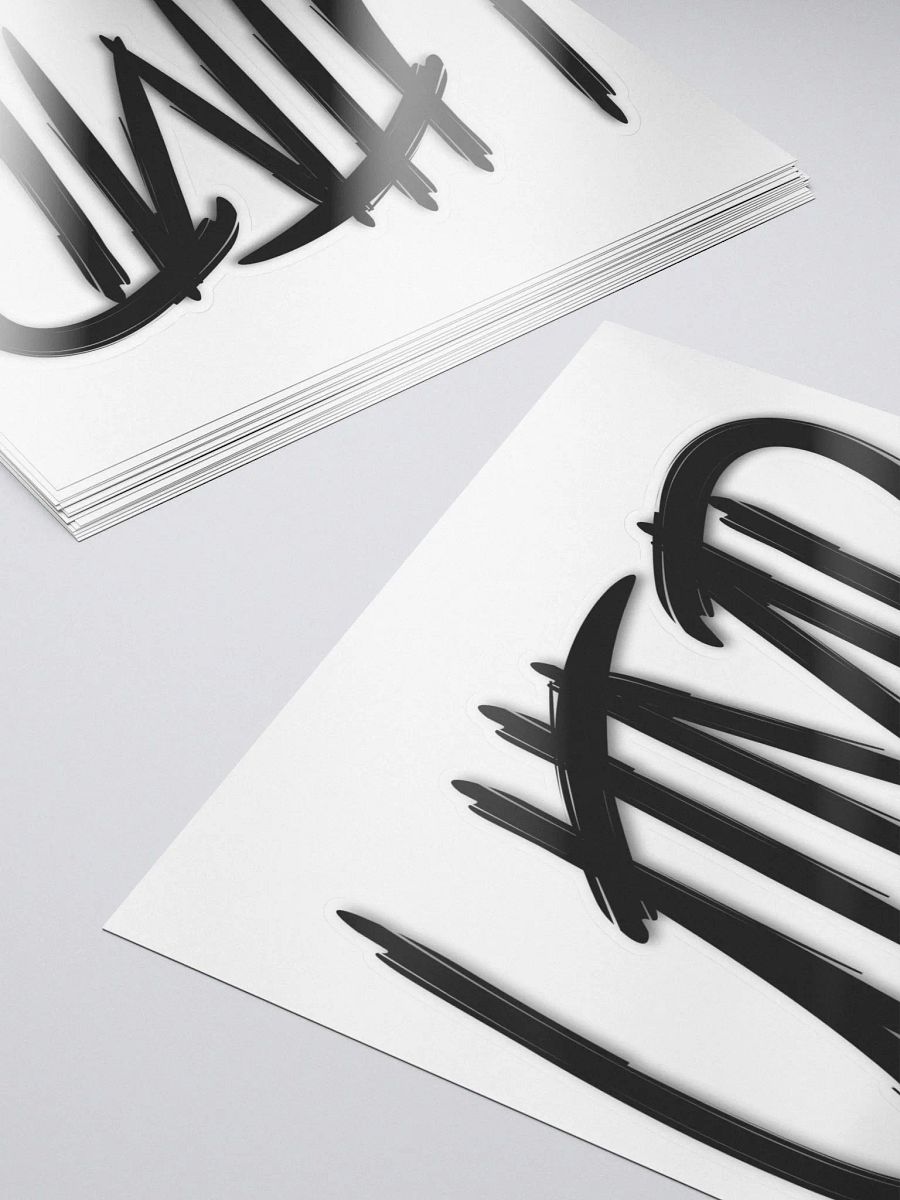 Kiss Cut Sticker - UTMP Logo White product image (5)