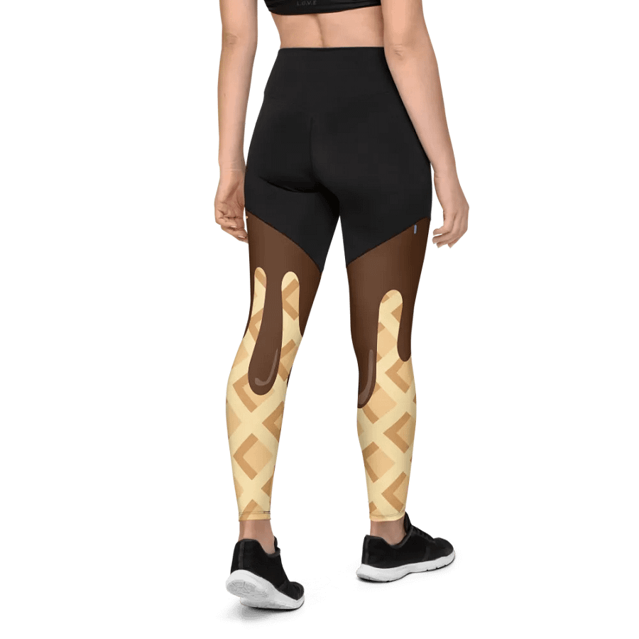 Choco Sprinkle Delight Sports Leggings product image (5)