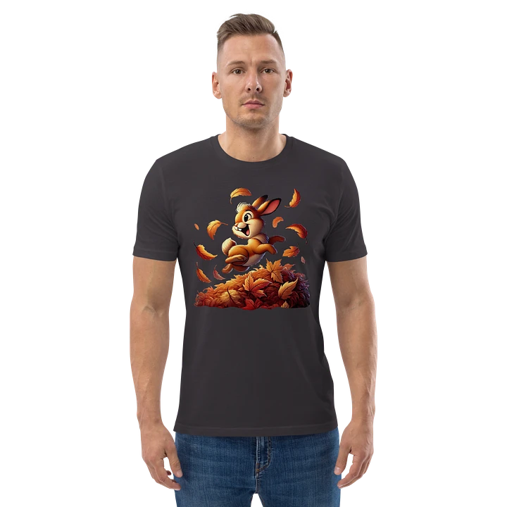 Autumn Leaves Bunny Organic Unisex T-Shirt product image (171)