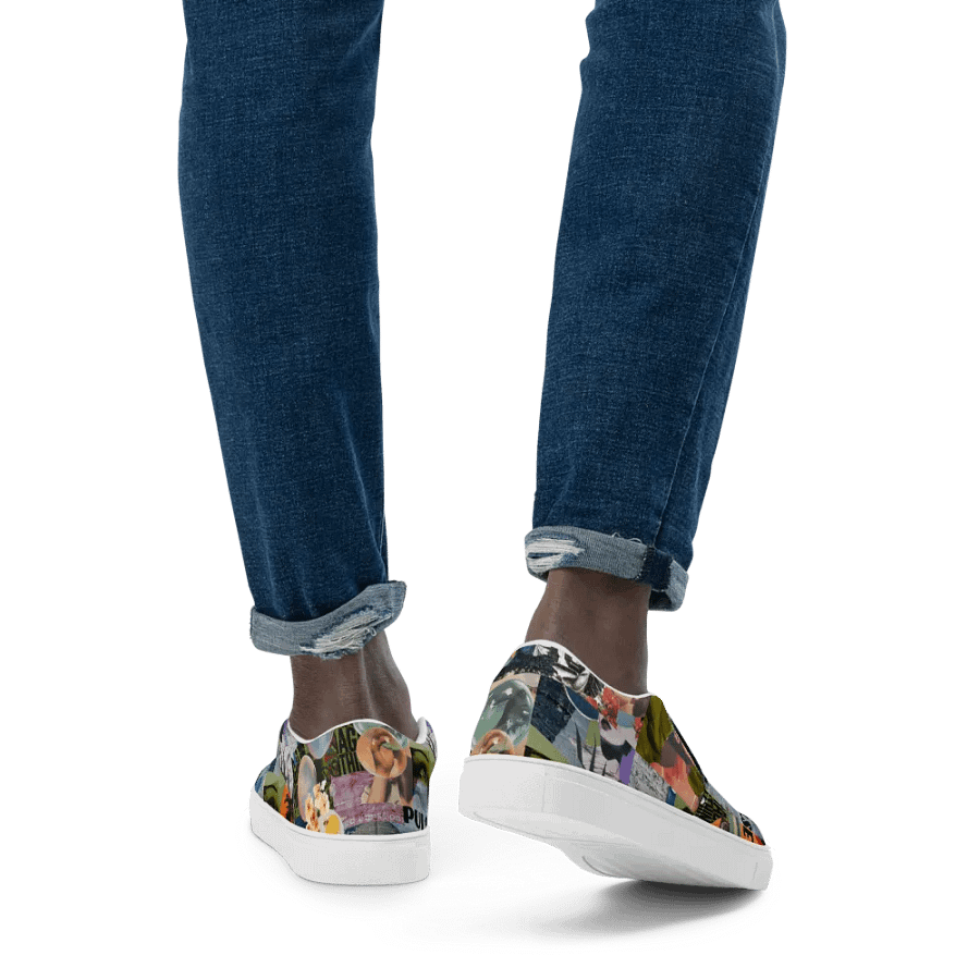 Collaged mens slip ons product image (7)