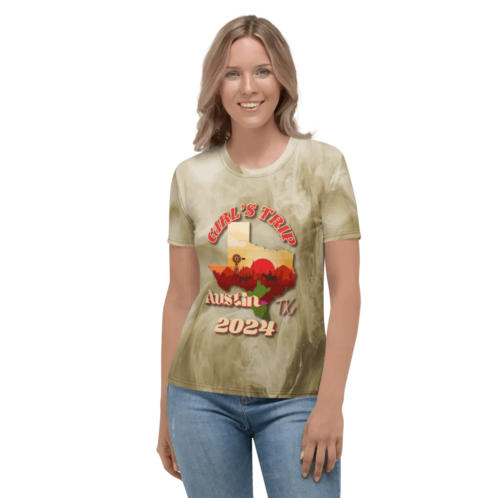Girls Trip Austin Tx 2024 All Over Print T-shirt product image (2)