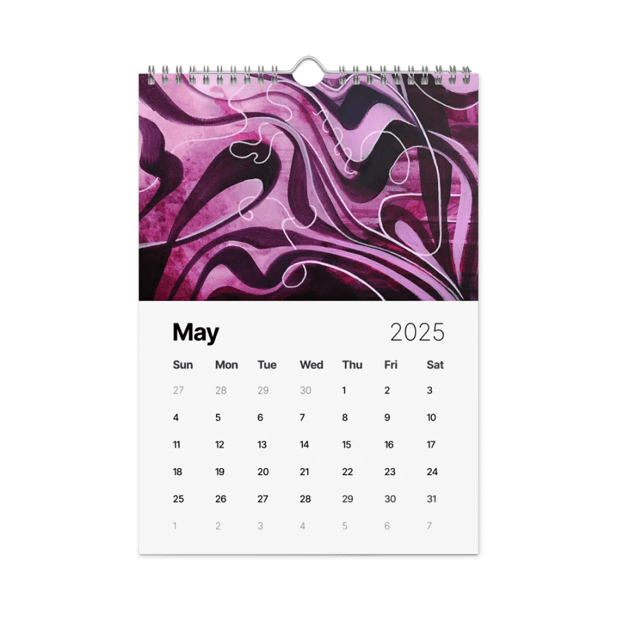 Expressive Abstracts - Traditional Art by Ruble | 2025 Calendar product image (9)