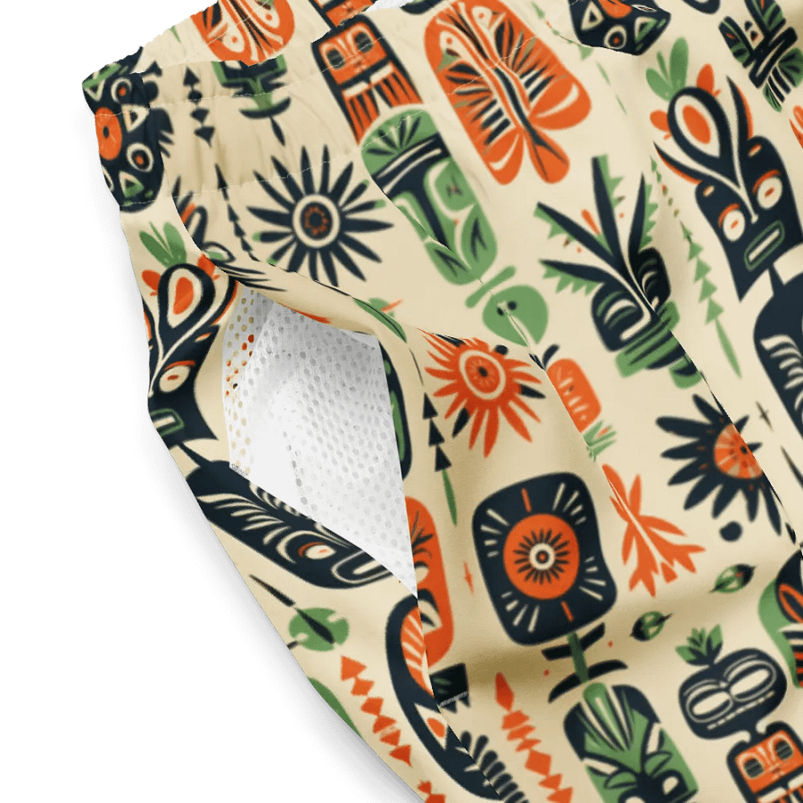 Vintage Caribbean Style Tropical Swimming Trunks product image (5)