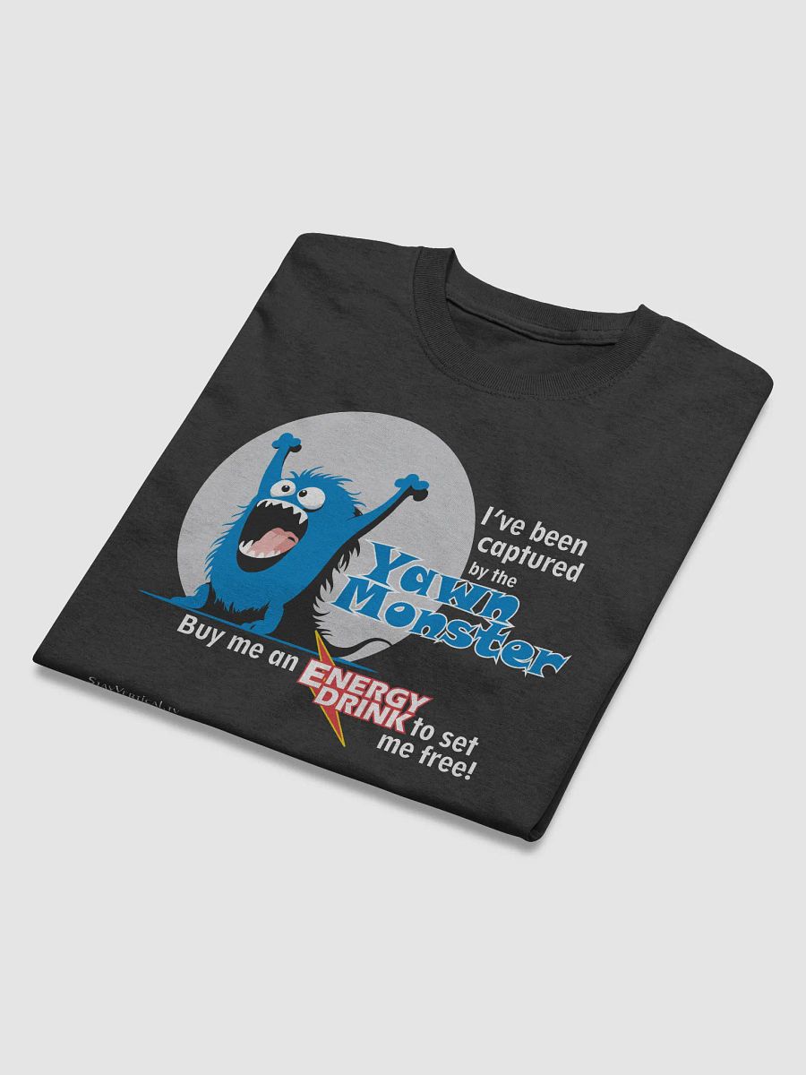 Blue Yawn Monster Buy Me a Energy Drink dark t-shirt product image (4)
