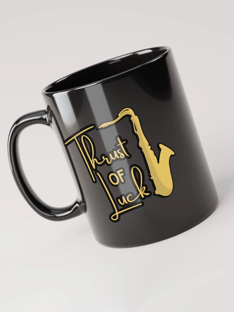 Thrust of Luck Black Glossy Mug product image (8)
