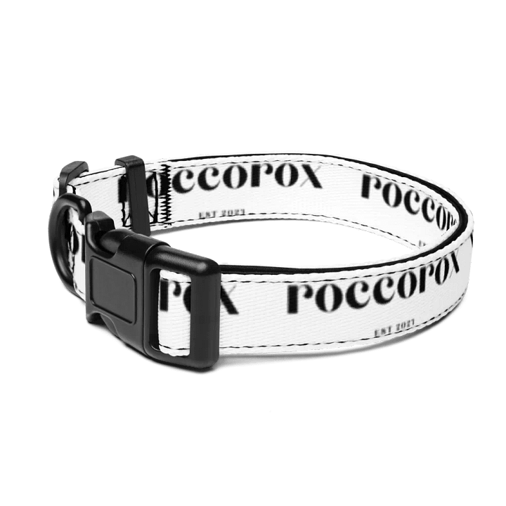 RoccoRox Dog Collar White Size Large product image (1)