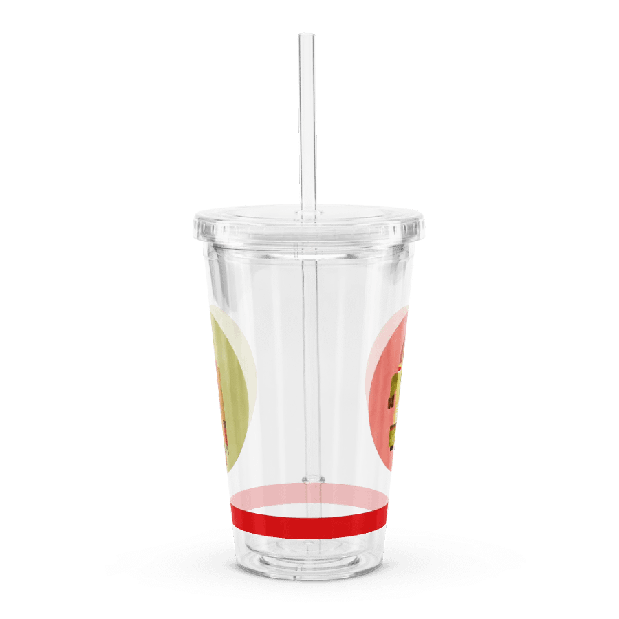 Atomic Robot Party - Clear Plastic Tumbler 02 product image (5)