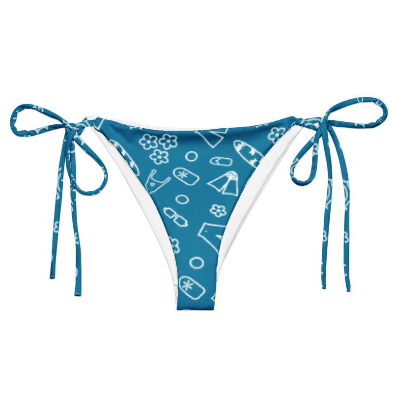 Beach Necessities Pattern String Bikini Bottom product image (1)