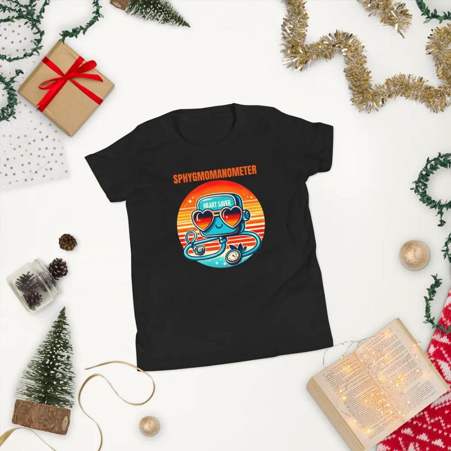 medical device tee, Heart Saver Sphygmomanometer Youth T-Shirt product image (6)