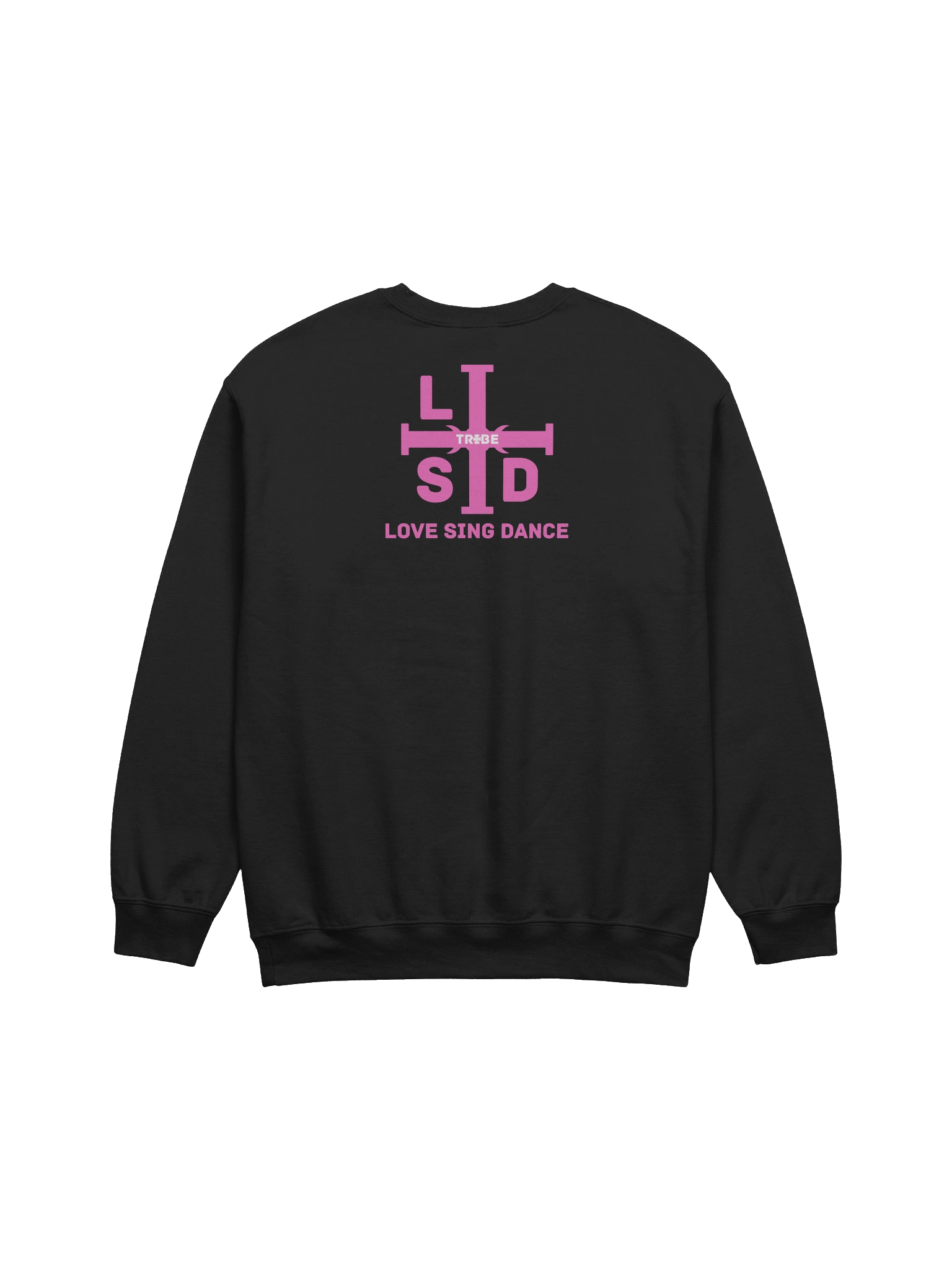 LSD TRIBE "Love Sing Dance" Mystic Sweatshirt {Pink Emblem} product image (3)