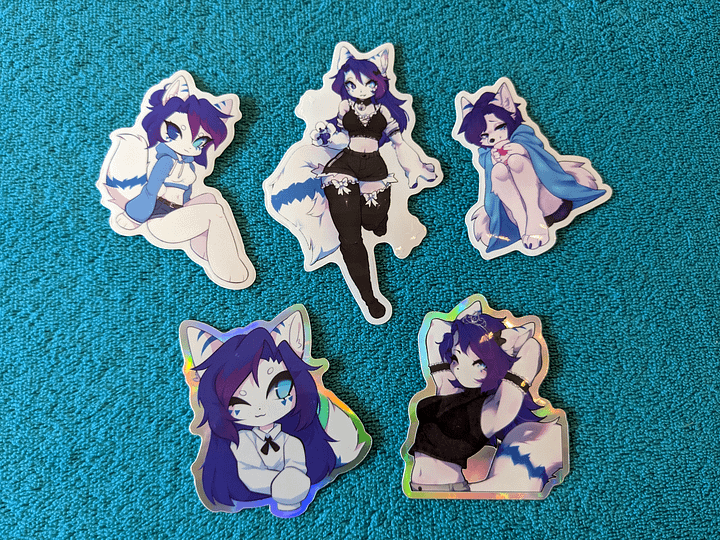 Fox Princess - Holo sticker product image (2)