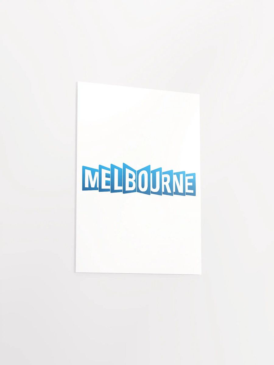 3D Melbourne Blue Poster product image (31)