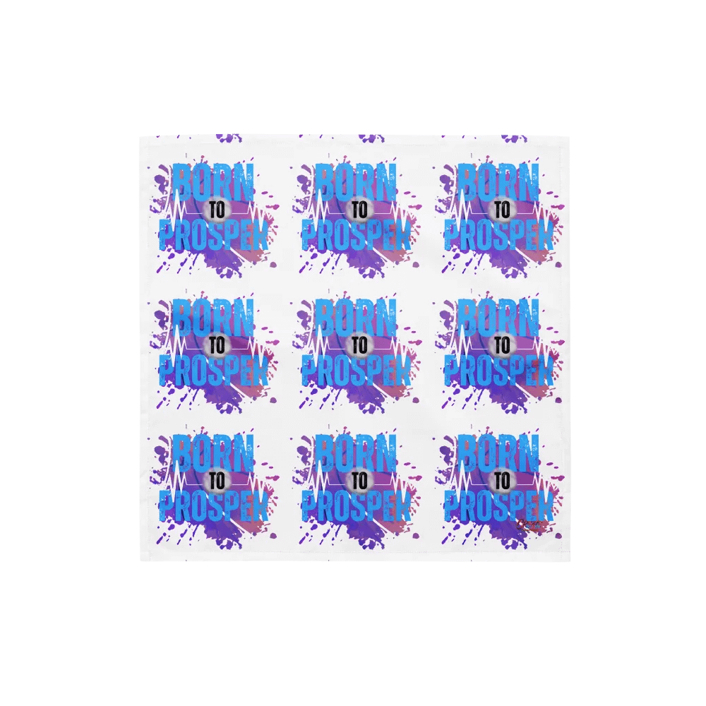 Born to Prosper Patterned Print Bandana product image (1)