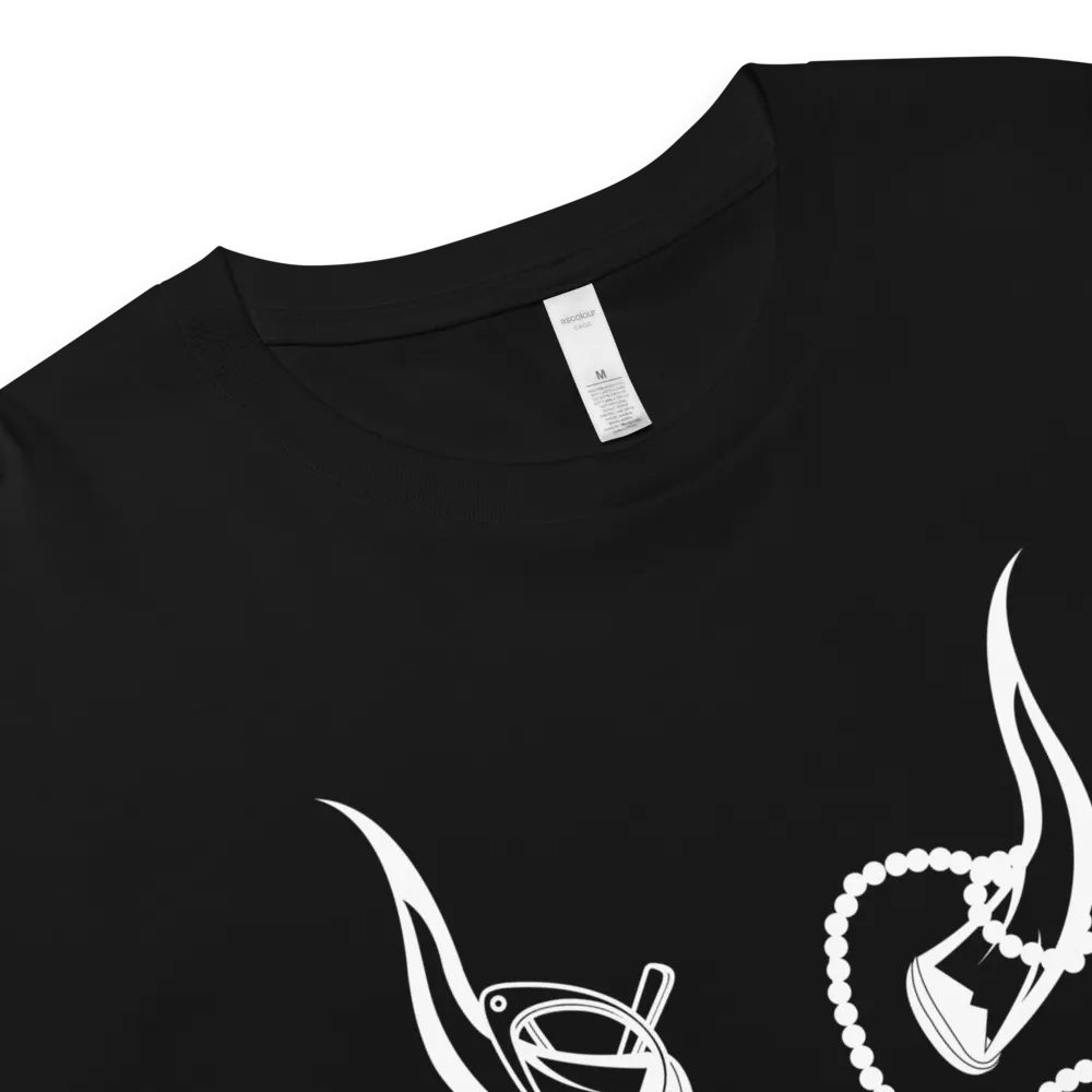 Horns, Glasses & Pearls Women's Crop Top product image (4)