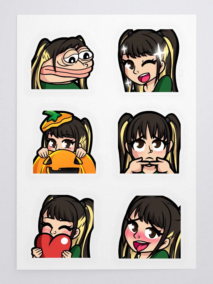 MH Emote Sticker sheet product image (1)
