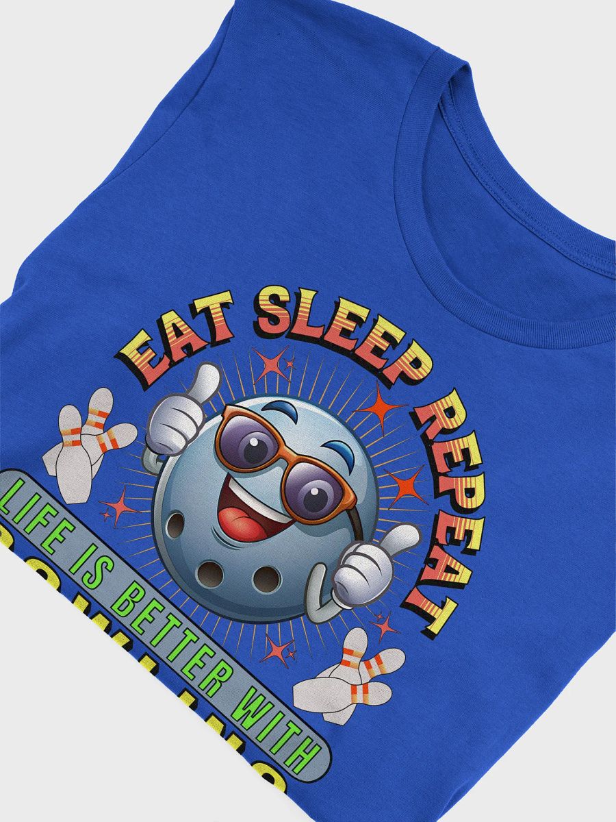 Eat Sleep Repeat Thumbs Up Bowling Vibes Graphic Tee product image (3)