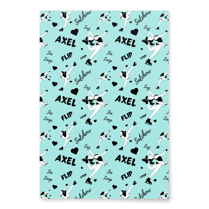 Ice Skaters Wrapping Paper Set product image (2)