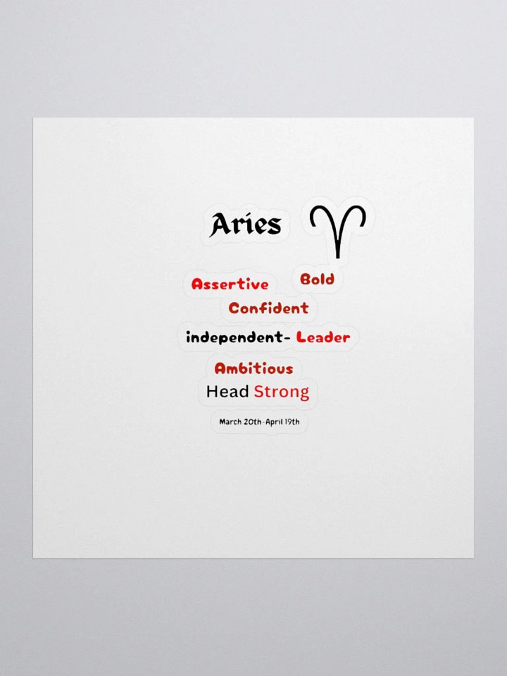 Aries Stickers product image (1)