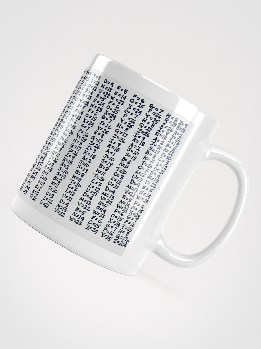Cipher White Glossy Mug product image (4)