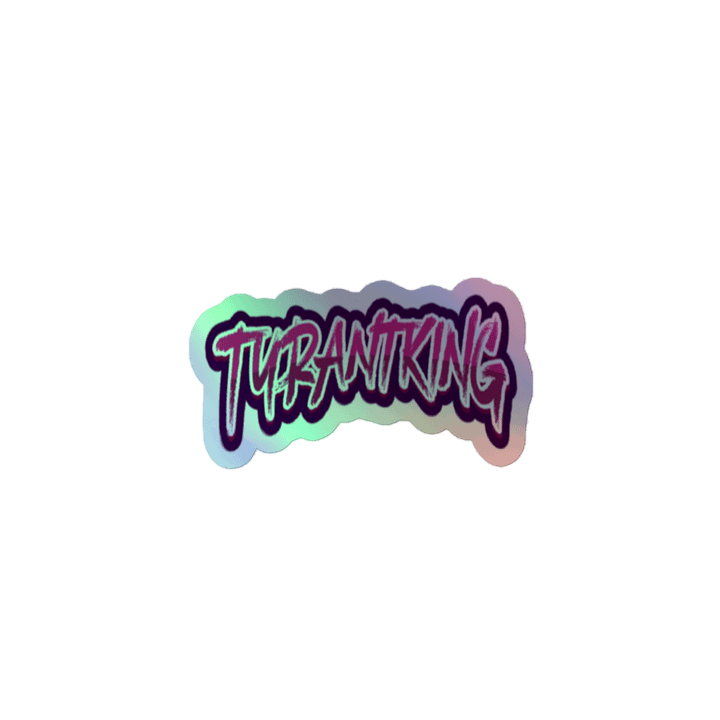 TK text holo sticker! product image (1)