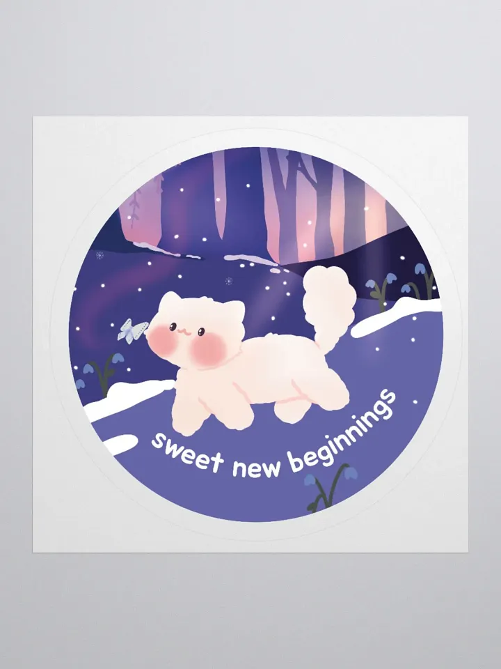 Sweet new beginnings Vinyl Sticker product image (2)