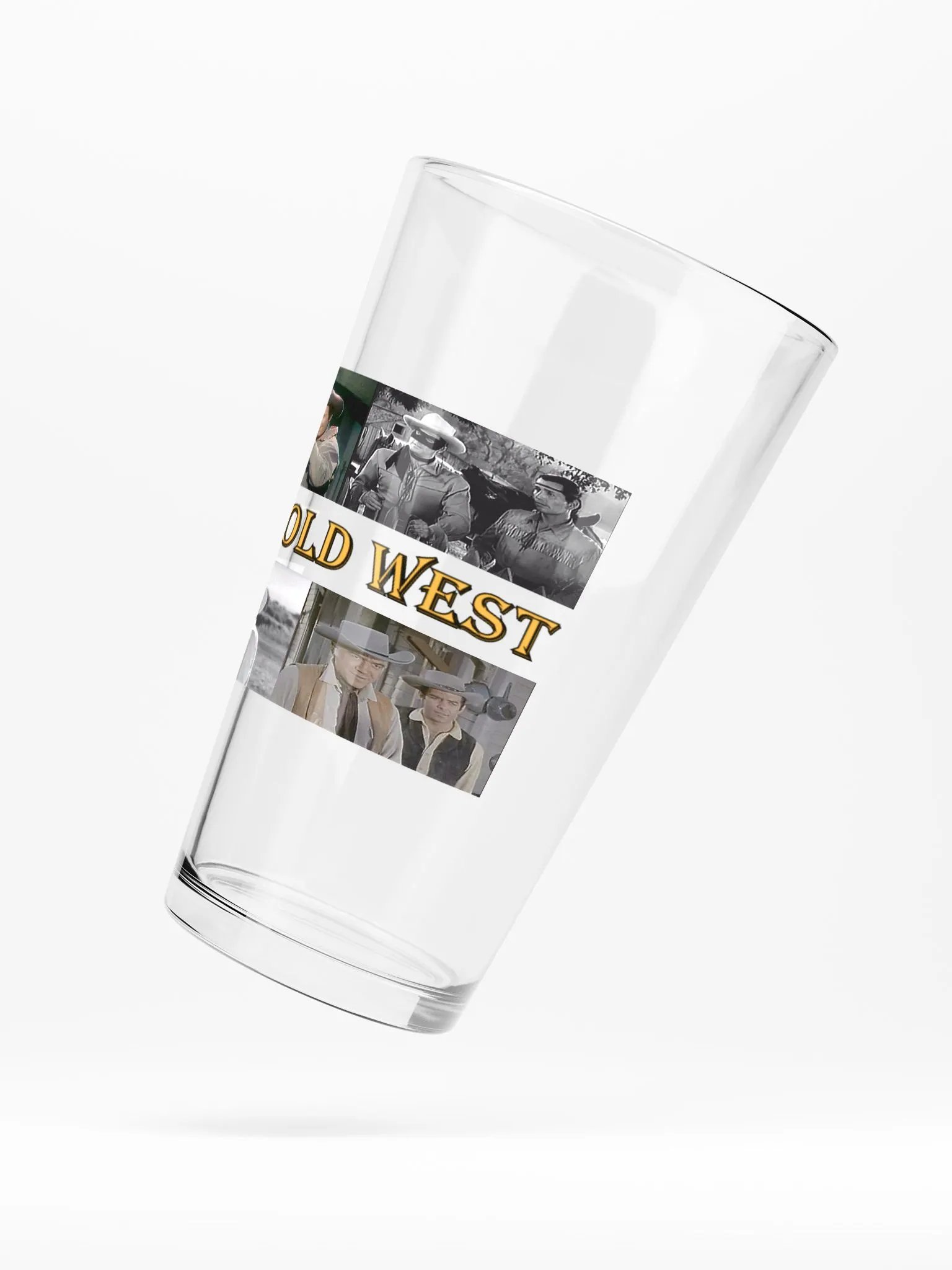 "Turbid" Vintage Western Collage Shaker Pint Glass product image (5)