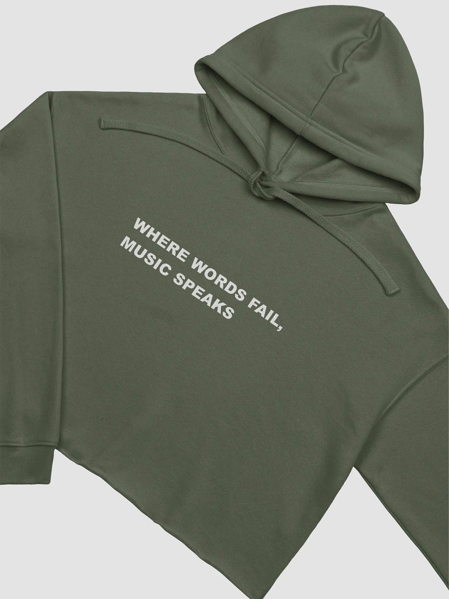 MUSIC SPEAKS WOMANS HOODIE product image (6)