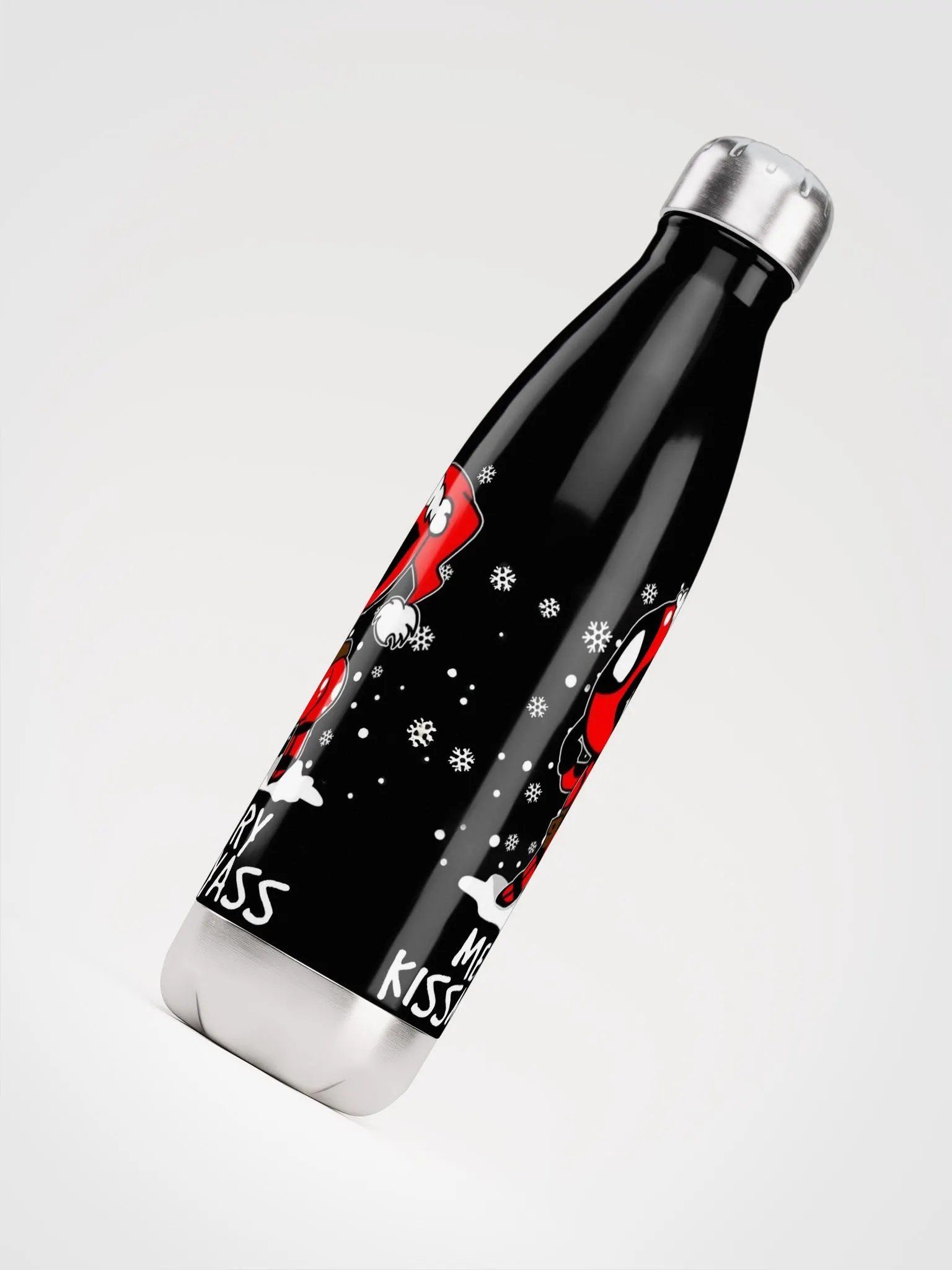 Santa's Secret Message Stainless Steel Water Bottle product image (4)